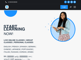 'classes.multibhashi.com' screenshot