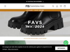 'zapateriafebo.com' screenshot
