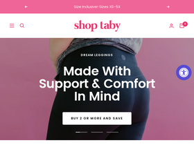 shoptaby.com homepage screenshot