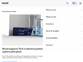 'woodplc.com' screenshot