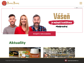 'prazdroj.cz' screenshot