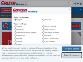 'costcopharmacy.ca' screenshot