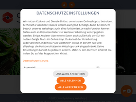 'simplywebshop.de' screenshot