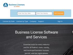 'businesslicenses.com' screenshot