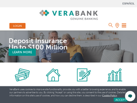 'verabank.com' screenshot