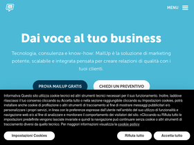 'mailup.it' screenshot