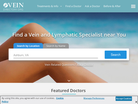 'veindirectory.org' screenshot