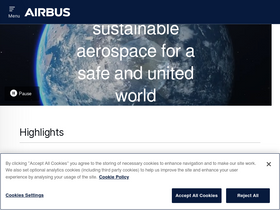 'airbus.com' screenshot