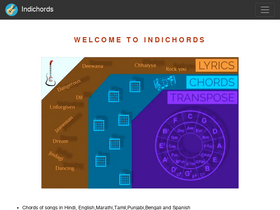 'indichords.com' screenshot