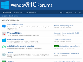 'windows10forums.com' screenshot