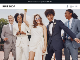 'suitshop.com' screenshot