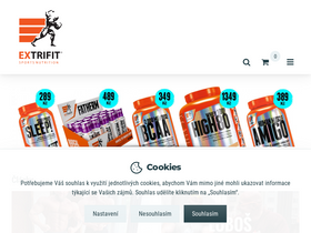 'extrifit.cz' screenshot