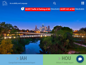 'fly2houston.com' screenshot