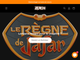 Zexon homepage screenshot