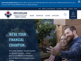 'msgcu.org' screenshot