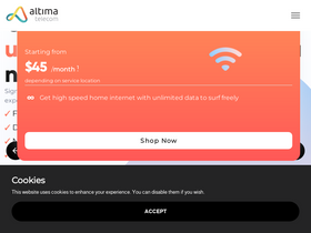 'altimatel.com' screenshot