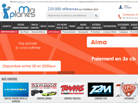 'miniplanes.fr' screenshot