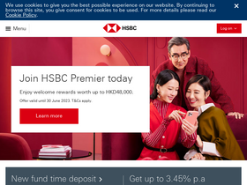 'hsbc.com.hk' screenshot