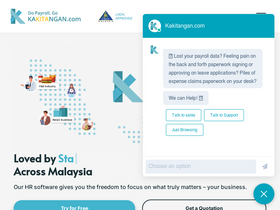 'kakitangan.com' screenshot