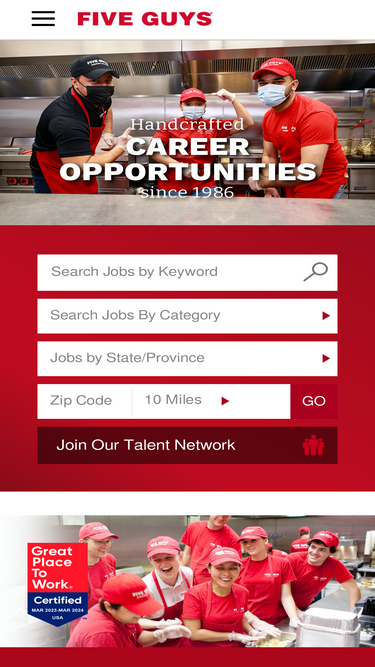 joinfiveguys.com