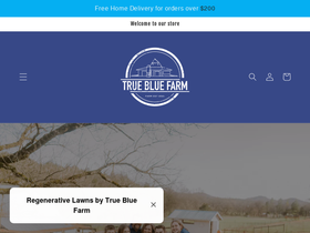 truebluefarmtn.com homepage screenshot