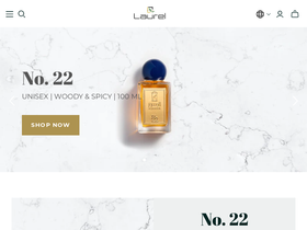 laurelperfumery.com homepage screenshot