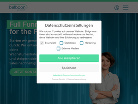 'belboon.com' screenshot