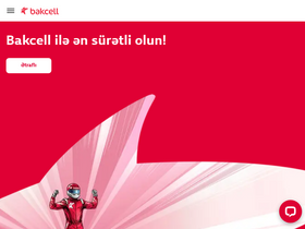 'bakcell.com' screenshot