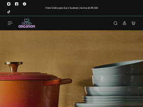 lojaorganon.com.br homepage screenshot