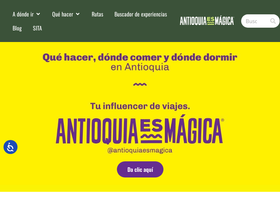 'turismoantioquia.travel' screenshot