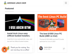 'averagelinuxuser.com' screenshot