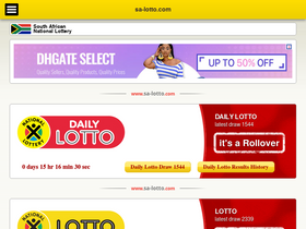 'sa-lotto.com' screenshot