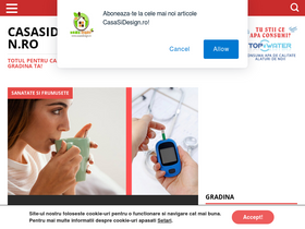 'casasidesign.ro' screenshot