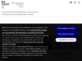 'monparcourshandicap.gouv.fr' screenshot