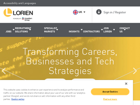 'lorienglobal.com' screenshot