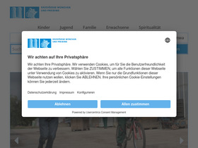 'erzbistum-muenchen.de' screenshot