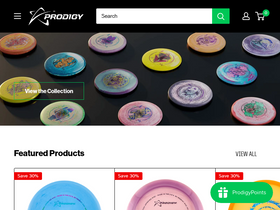 prodigystore.eu homepage screenshot