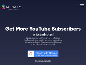 'sprizzy.com' screenshot