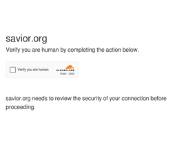'savior.org' screenshot