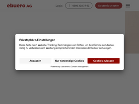 'ebuero.de' screenshot