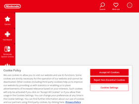 'nintendo.co.za' screenshot