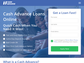 '1firstcashadvance.org' screenshot