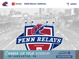 'pennrelays.com' screenshot
