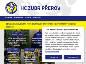 'hokejprerov.cz' screenshot