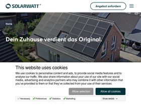 'solarwatt.de' screenshot