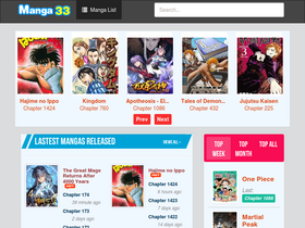'manga33.com' screenshot