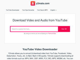 'y2mate.com' screenshot