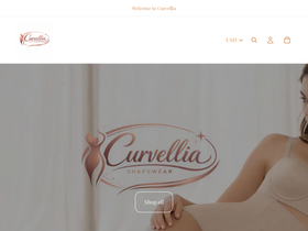 curvellia.com homepage screenshot