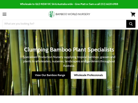 bambooworld.com.au homepage screenshot