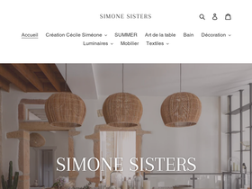 shop-simonesisters.com homepage screenshot